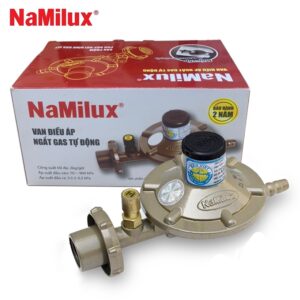 Bộ van gas ngắt tự động Namilux NA-345S-VN KHÔNG DÂY - Bình Gas Xám, Petrolimex
